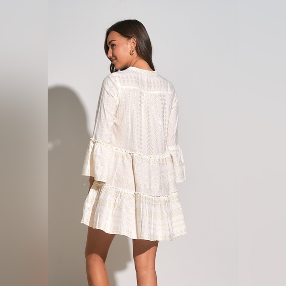 Elan Cream Boho Dress - Picture 5 of 9